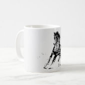 Mug Cheval de dessin de bande dessinée (Devant gauche)