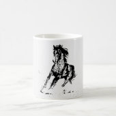 Mug Cheval de dessin de bande dessinée (Centre)