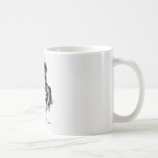 Mug Cheval de dessin de bande dessinée (Droite)
