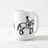 Mug Cheval de dressage trottant (Devant droit)