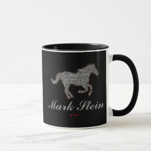 Mug cheval de ferme noir personnalisé
