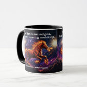 Mug Cheval de feu "Ambition brûlante" (Devant gauche)