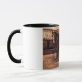 Mug Cheval de la baie rougeâtre sur les tables (Gauche)