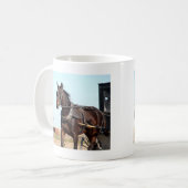 Mug Cheval de l'Amish rural et buggy (Devant gauche)