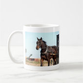 Mug Cheval de l'Amish rural et buggy (Gauche)