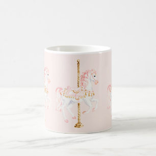Mug Cheval de manège or rose blanc