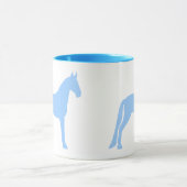 Mug Cheval de marche du Tennessee (bleu-clair) (Centre)
