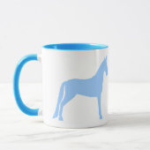 Mug Cheval de marche du Tennessee (bleu-clair) (Gauche)