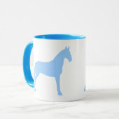 Mug Cheval de marche du Tennessee (bleu-clair) (Devant gauche)