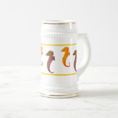 Mug - Cheval de mer en Brown et orange (Devant droit)