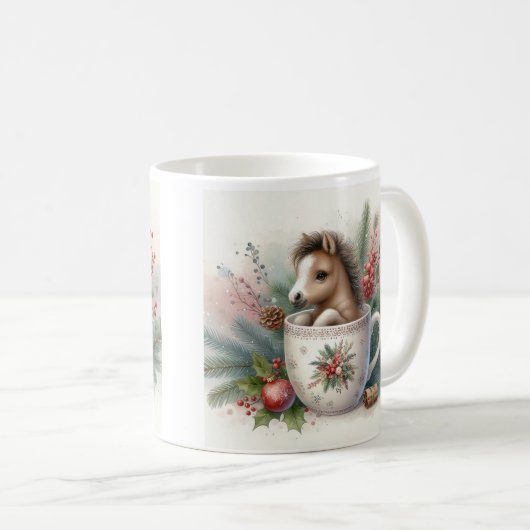 Mug Cheval de Noël (Devant droit)