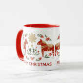 Mug Cheval de Noël (Devant gauche)