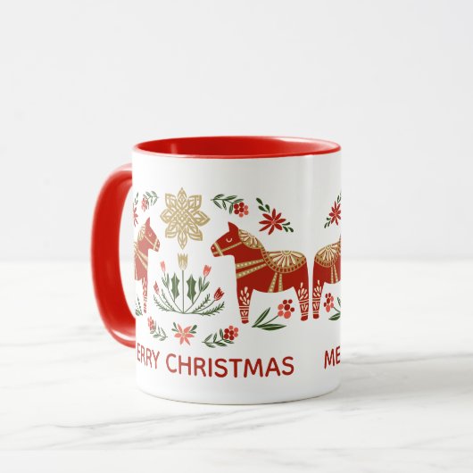 Mug Cheval de Noël (Devant gauche)
