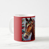 Mug Cheval de Noël 2 (Devant gauche)