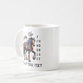 Mug Cheval de Noël occidental Giddy Up (Devant gauche)