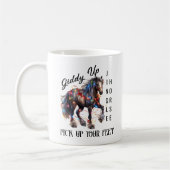 Mug Cheval de Noël occidental Giddy Up (Gauche)
