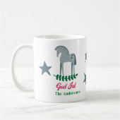 Mug Cheval de Noël suédois Joyeux (Gauche)
