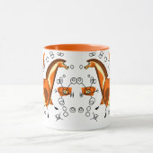 Mug Cheval de peinture de caverne avec Entoptics (Centre)