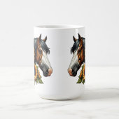 Mug Cheval de Peinture de visage de baie avec des tour (Centre)