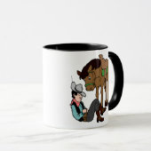 Mug Cheval de repos Cowboy Siesta (Devant droit)