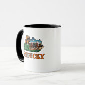 Mug Cheval de tatouage de style État du Kentucky (Devant gauche)
