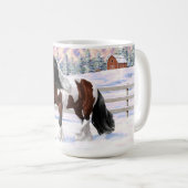 Mug Cheval de Tinker Tinker Gypsy Vanner Brown Pinto (Devant droit)