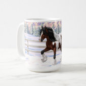 Mug Cheval de Tinker Tinker Gypsy Vanner Brown Pinto (Devant gauche)