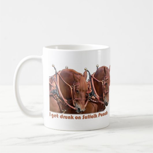 Mug Cheval de trait de poinçon du Suffolk (Gauche)