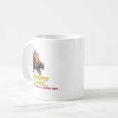 Mug Cheval drôle : Chuchotement plus fort, aucun café (Devant gauche)
