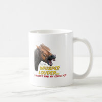 Cheval drôle : Chuchotement plus fort, aucun café