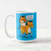 Mug Cheval drôle d'équitation (Gauche)