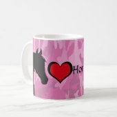 Mug Cheval du Coeur (camo rose) (Devant gauche)
