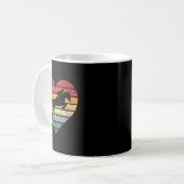 Mug Cheval du Coucher du soleil rétro cavalier équestr (Devant gauche)