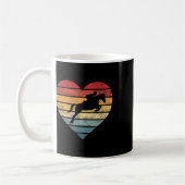 Mug Cheval du Coucher du soleil rétro cavalier équestr (Gauche)
