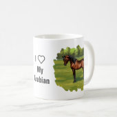 Mug Cheval égyptien arabe de Dark Bay (Devant droit)