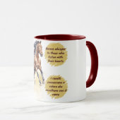 Mug Cheval élégant et inspirant (Devant droit)