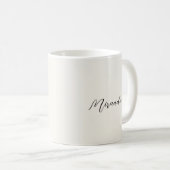 Mug Cheval équestre de Noël Wreath Nom de la calligrap (Devant droit)