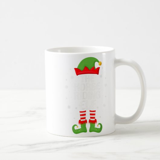 Mug Cheval équitation Elf Xmas Famille Correspondant E (Droite)