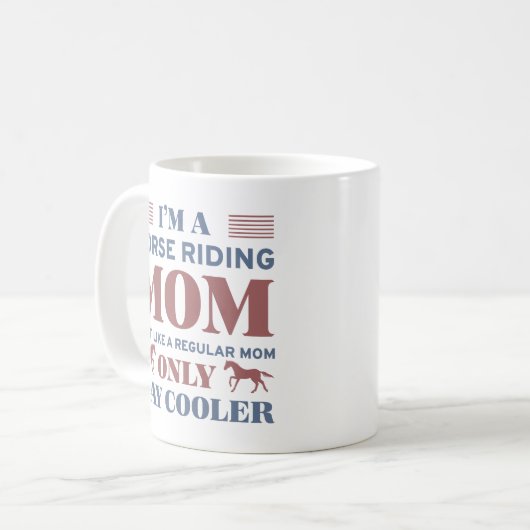 Mug Cheval équitation maman (Devant gauche)