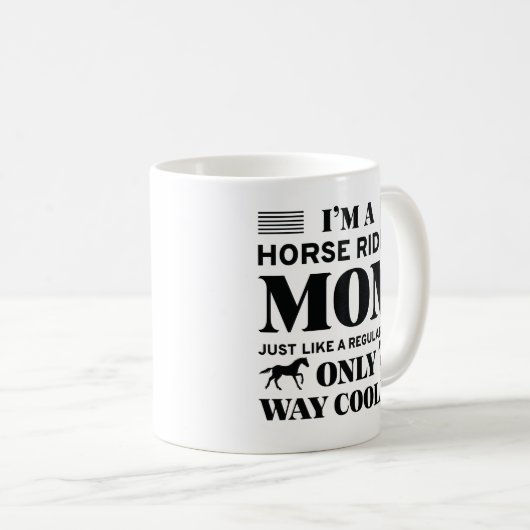 Mug Cheval équitation maman (Devant droit)