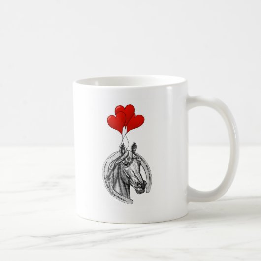 Mug Cheval et Cœurs (Droite)