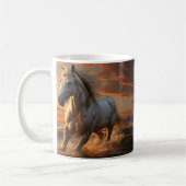 Mug Cheval et fer à cheval, Cadeau équestre, Équitatio (Gauche)