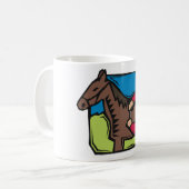 Mug Cheval et fille de ferme (Devant gauche)