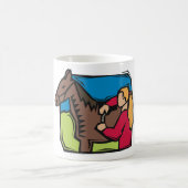 Mug Cheval et fille de ferme (Centre)