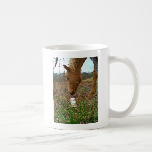 Mug cheval et fleur de printemps Bunny (Droite)