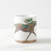 Mug Cheval et jockey de course verts (Centre)