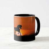 Mug Cheval et lever du soleil (Devant droit)