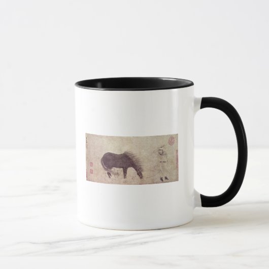 Mug Cheval et marié en hiver (Droite)