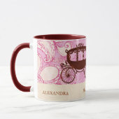 Mug Cheval et transport mariage - Texte personnalisé (Gauche)