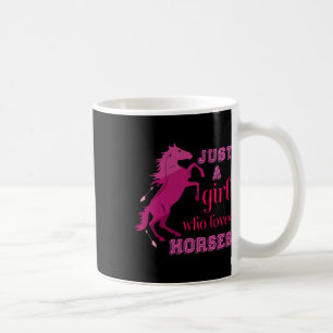Mug Cheval Filles Cadeau Femme Juste Une Fille Qui Aim